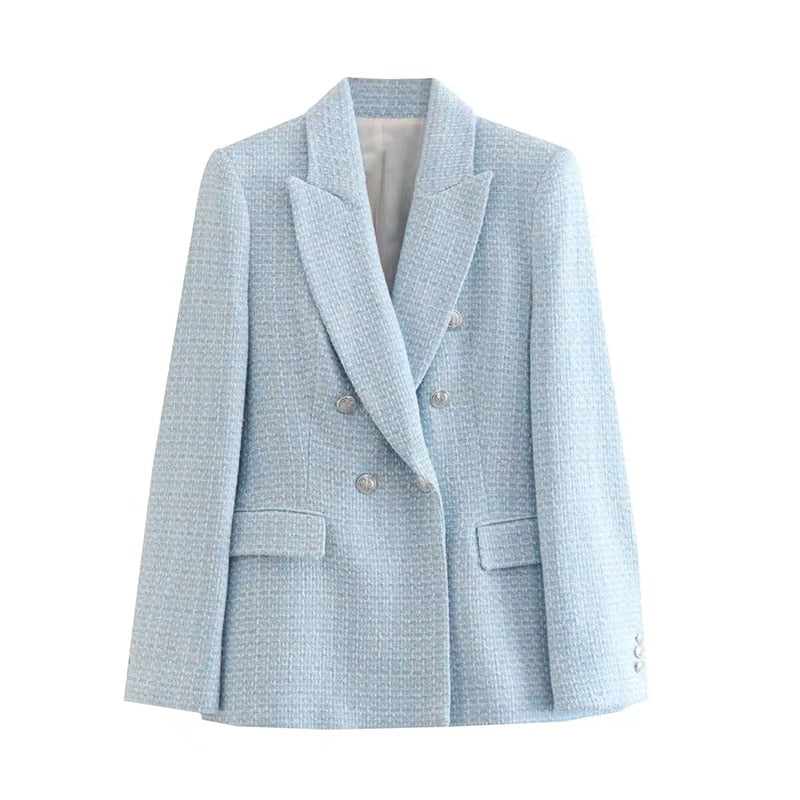 ISALA - Women's Structured Double-Breasted Blazer