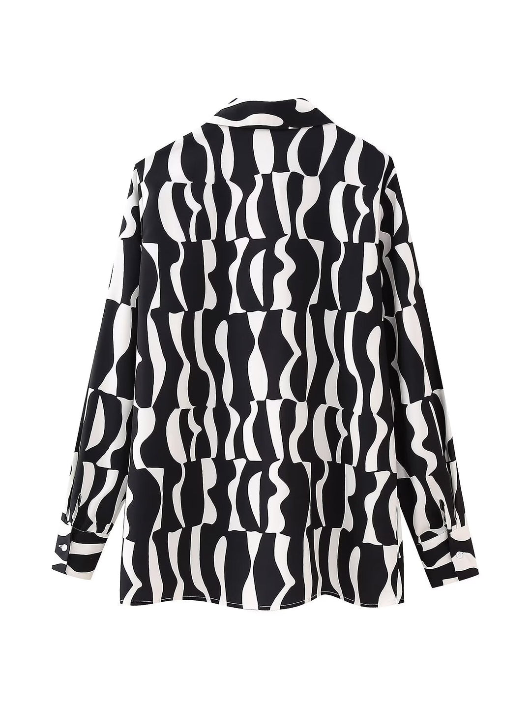 VAYLA – Wavy Striped Long Sleeve Blouse