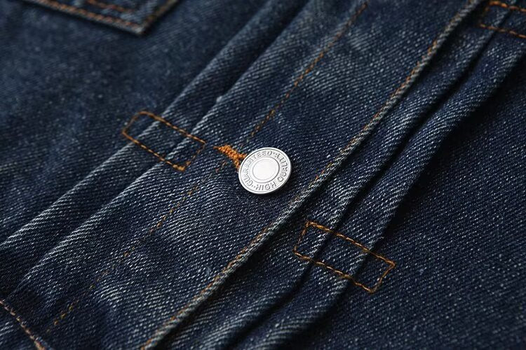 HOPE  -  Women's Denim Jacket with Heart Stitch Detail