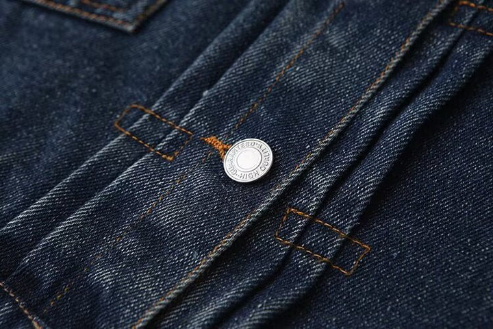 HOPE  -  Women's Denim Jacket with Heart Stitch Detail