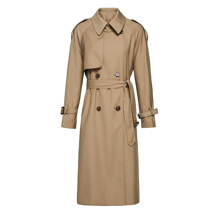 YALD - Classic Double-Breasted Belted Trench Coat