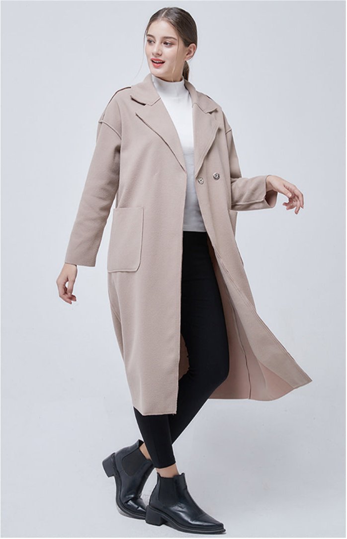 SABRINA – Women's Double-Breasted Wool Overcoat