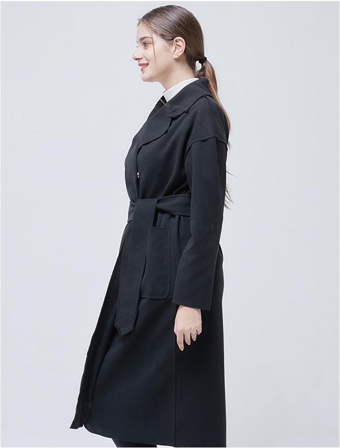 SABRINA – Women's Double-Breasted Wool Overcoat