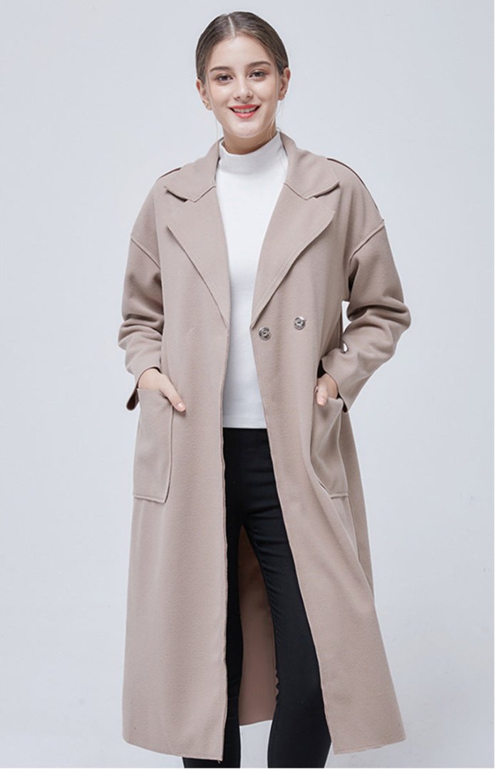 SABRINA – Women's Double-Breasted Wool Overcoat