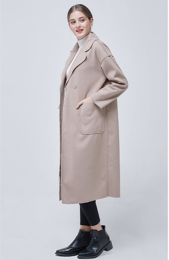 SABRINA – Women's Double-Breasted Wool Overcoat