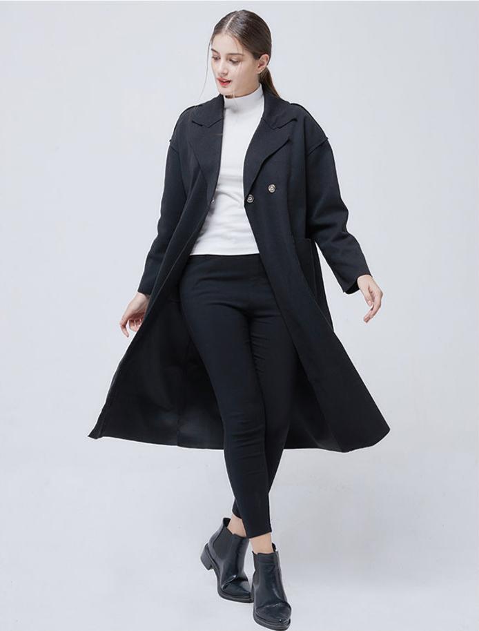 SABRINA – Women's Double-Breasted Wool Overcoat