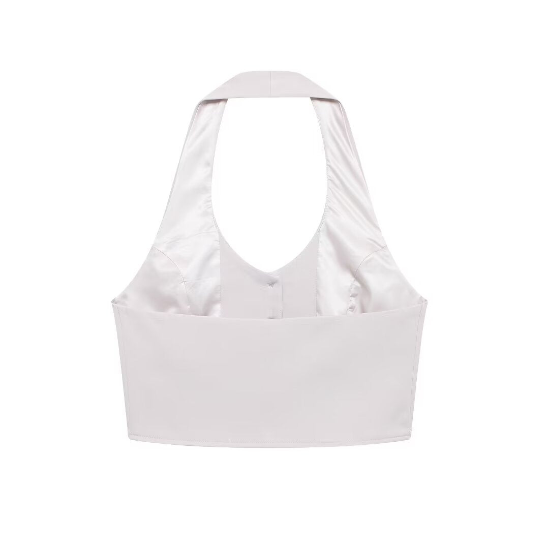 MIRA – Women's Halter Vest & Wide-Leg Set