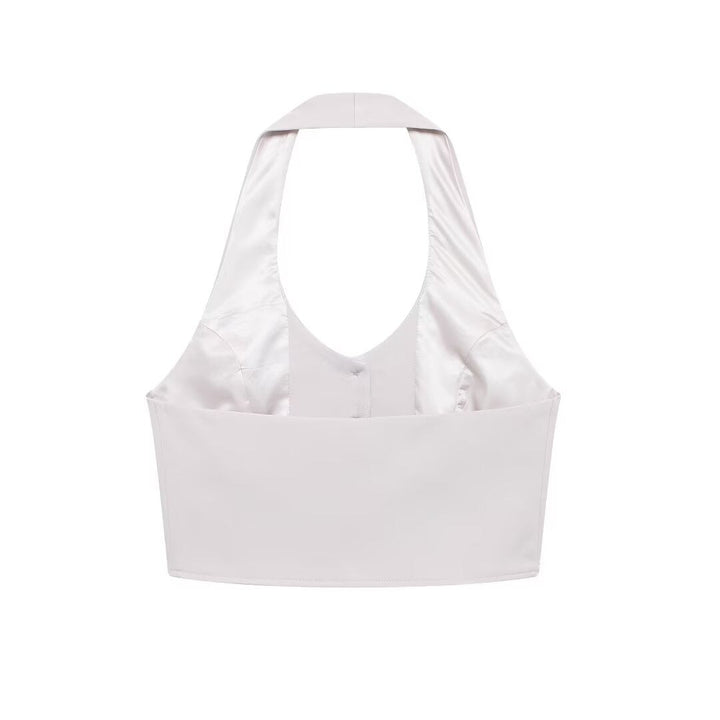 MIRA – Women's Halter Vest & Wide-Leg Set