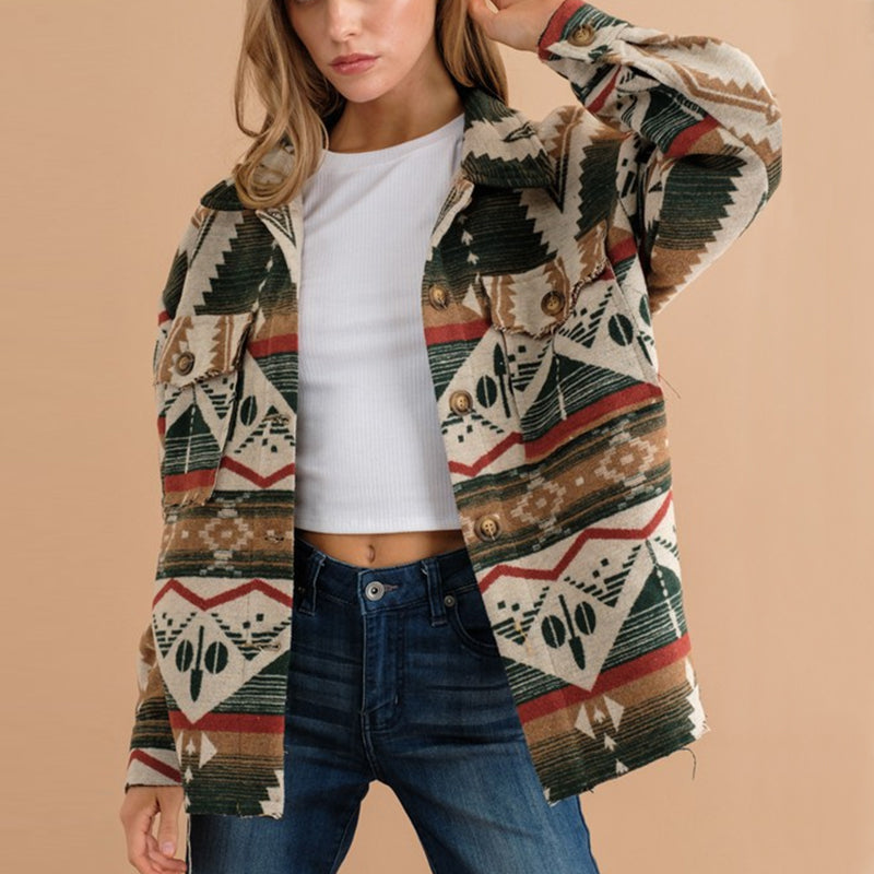 DAKOTA - Women's Tribal Print Lightweight Jacket