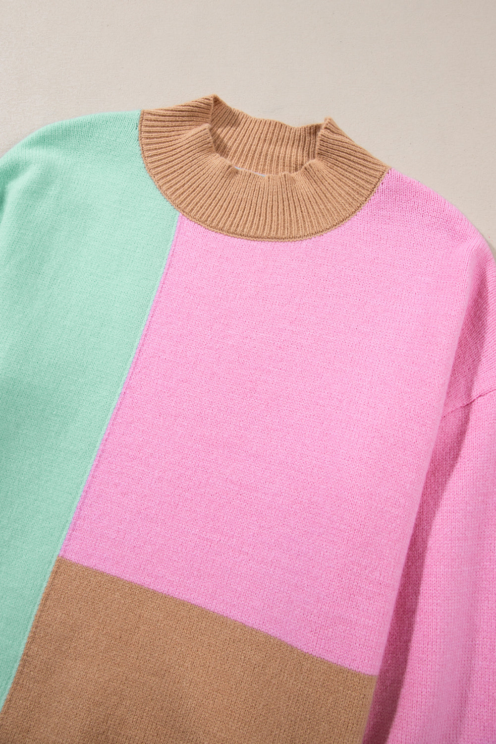 MAYVE – Colour-Block Knit Sweater