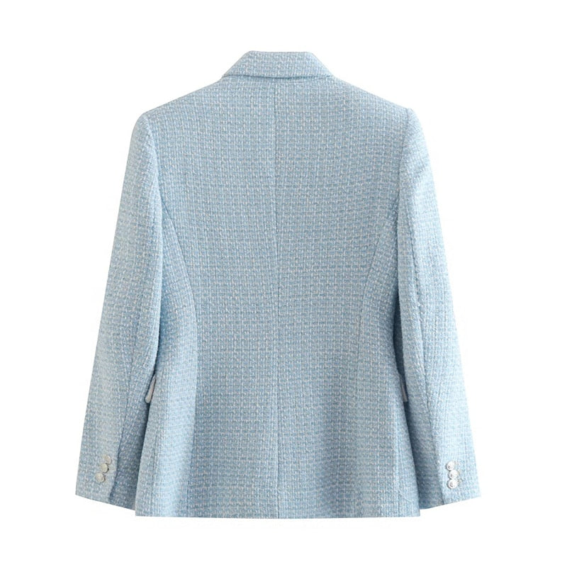 ISALA - Women's Structured Double-Breasted Blazer