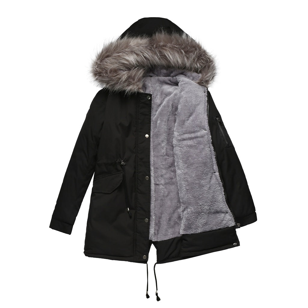 ALORA – Faux Fur Hooded Parka Jacket