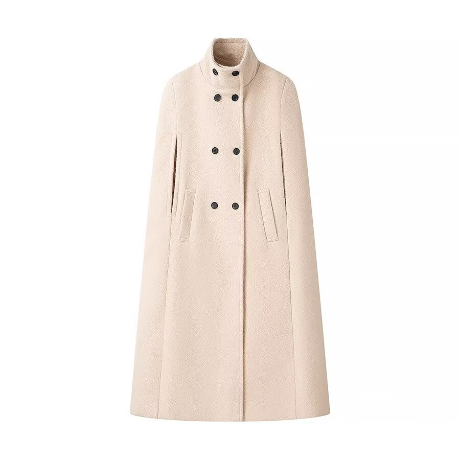 JERSA - Women's Vegan Wool Blend Cape Coat