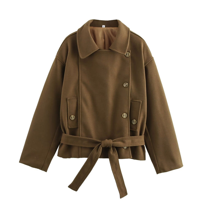 USDA - Women's Double-Breasted Vegan Wool Coat