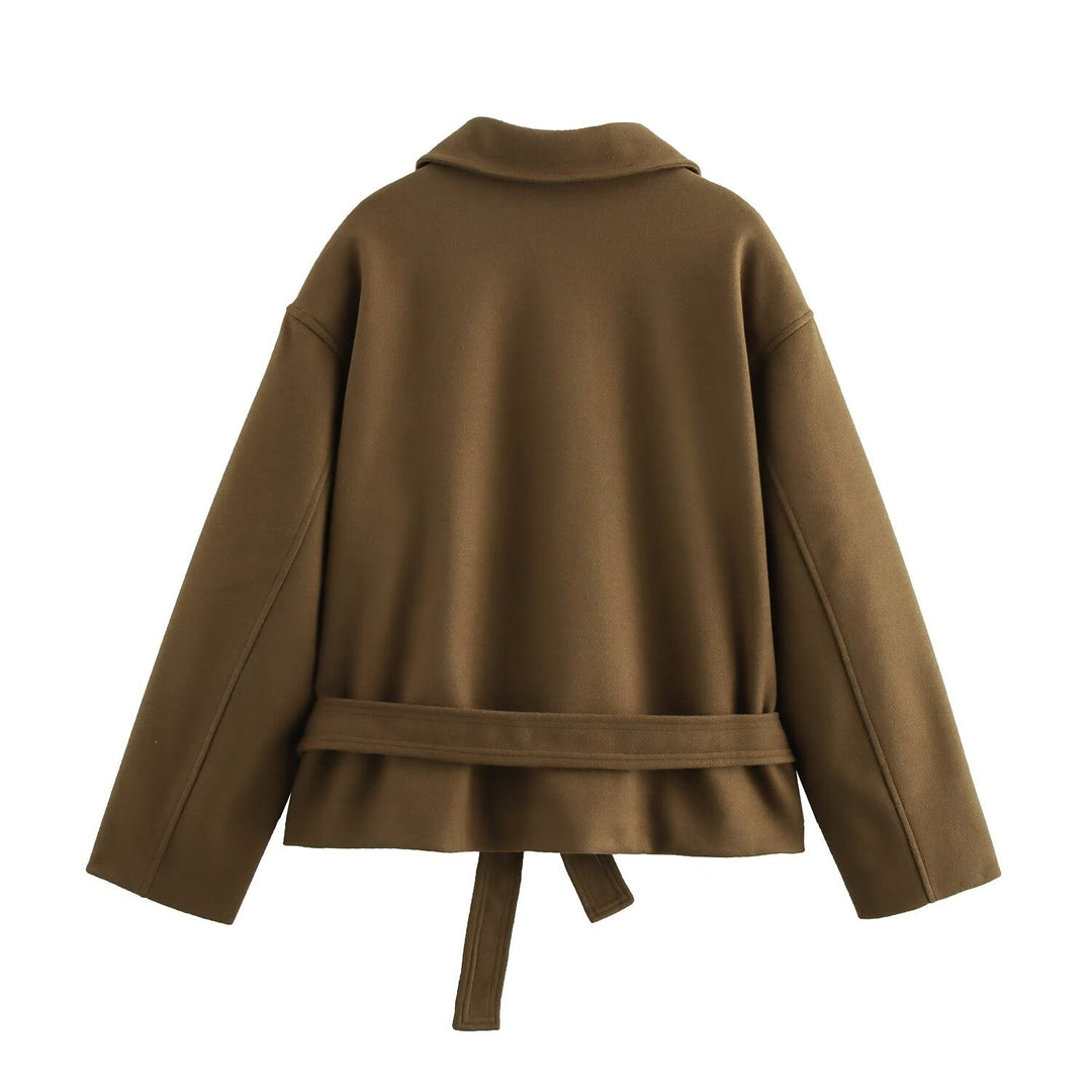USDA - Women's Double-Breasted Vegan Wool Coat