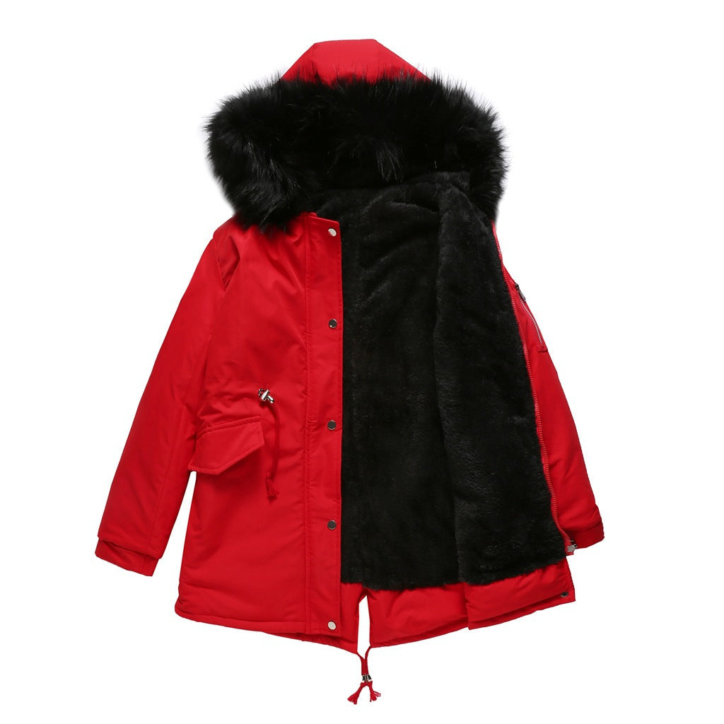 ALORA – Faux Fur Hooded Parka Jacket