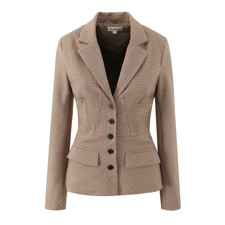 GIALA - Women’s Plaid Blazer and Mini Skirt Set