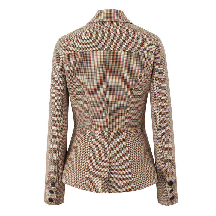 GIALA - Women’s Plaid Blazer and Mini Skirt Set