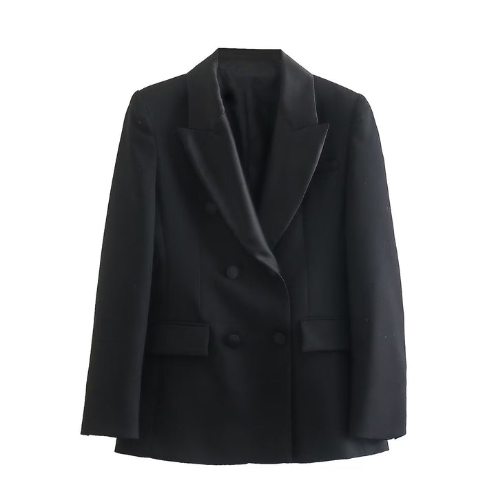 NATAL - Doppelreiher Blazer Schwarz Damen