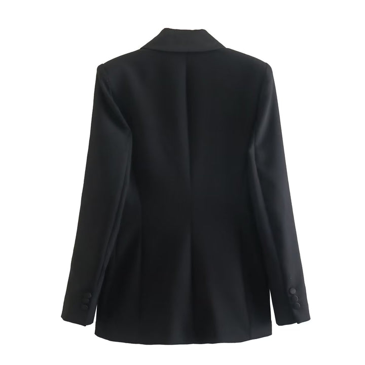 NATAL - Doppelreiher Blazer Schwarz Damen