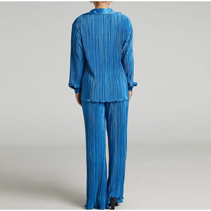 KATANA - Women's Oversized Pleated Shirt & Trousers Set