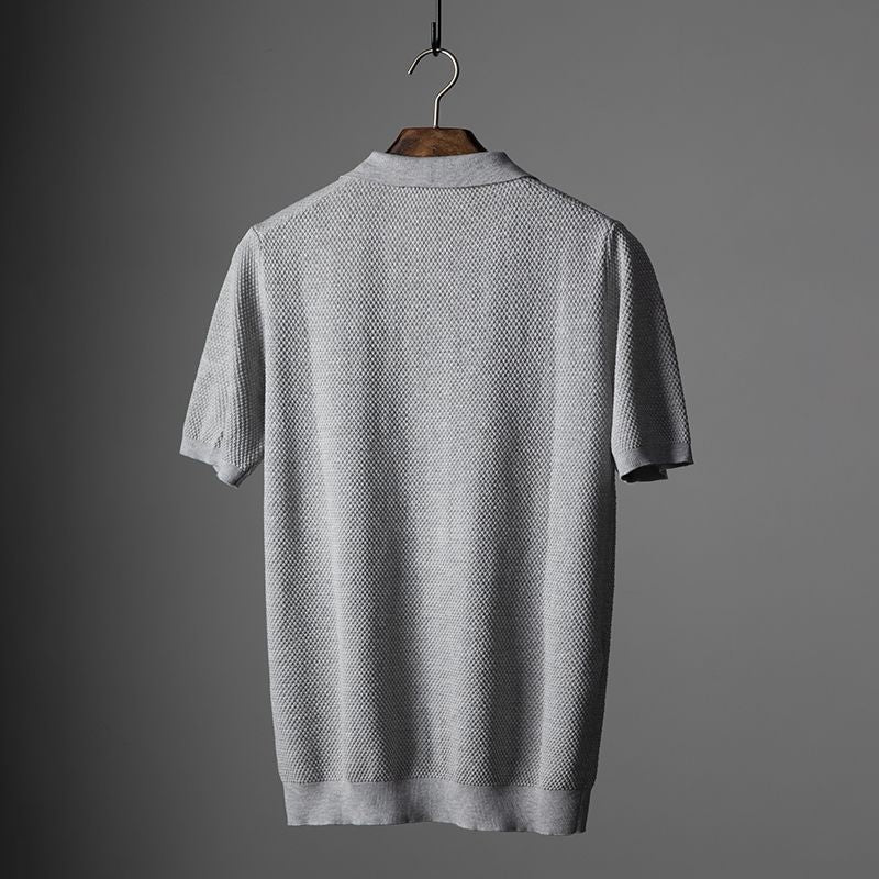 LEDON – Men's Knitted Pullover Polo Shirt
