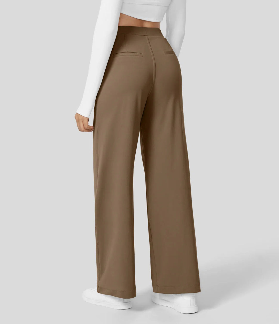 FLEX – High Waisted Wrinkle Free Wide Leg Trousers