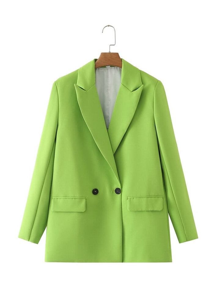 TRAF - Women's Longline Blazer with Slim Fit