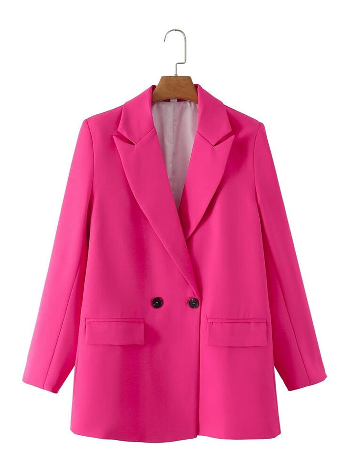 TRAF - Women's Longline Blazer with Slim Fit