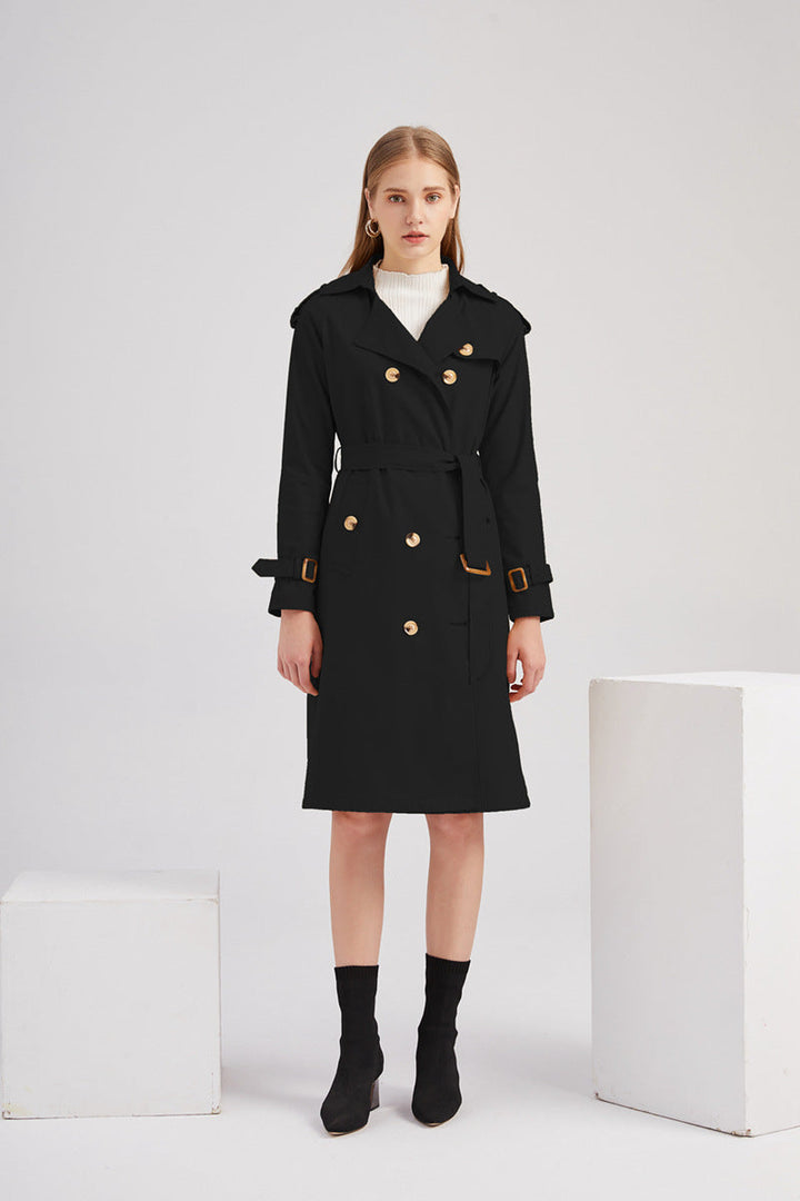 CINA - Women's Belted Classic Trench Coat