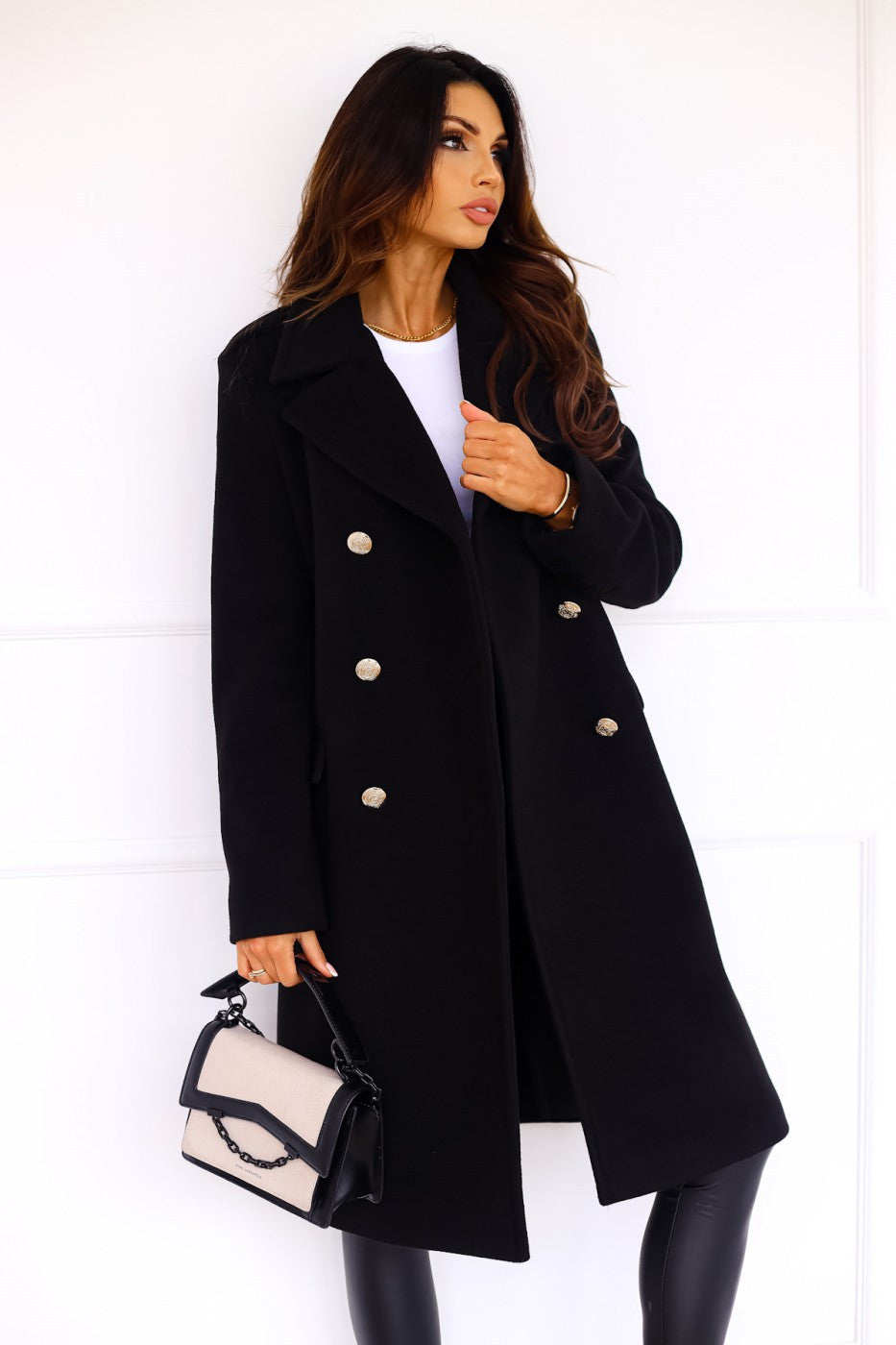 ILONA – Double Breasted Vegan Wool Coat