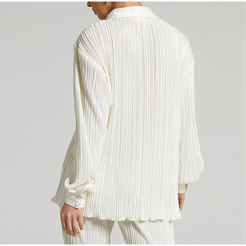 KATANA - Women's Oversized Pleated Shirt & Trousers Set