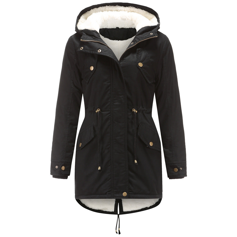 LILAH - Women's Hooded Jacket with Drawstring Waist