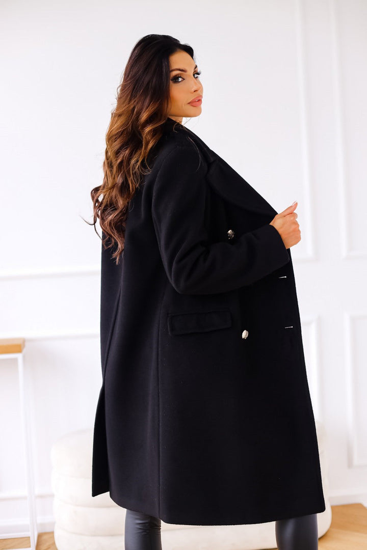 ILONA – Double Breasted Vegan Wool Coat