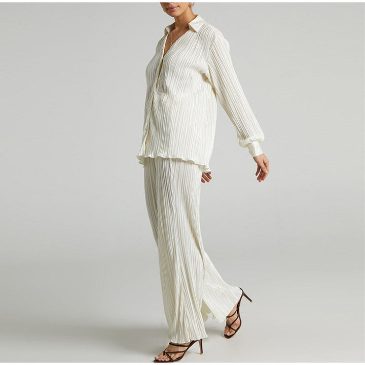 KATANA - Women's Oversized Pleated Shirt & Trousers Set