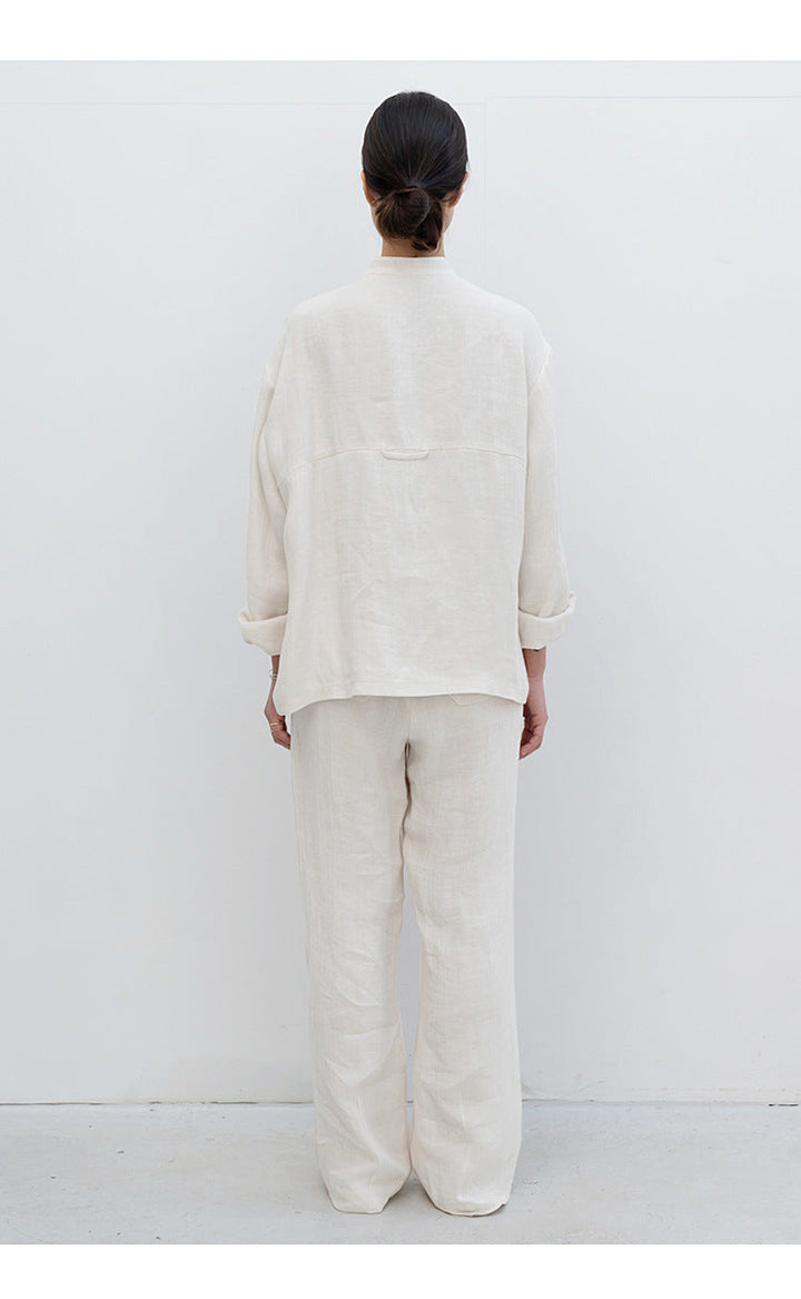 NOVAM – Women's Oversized Linen Shirt
