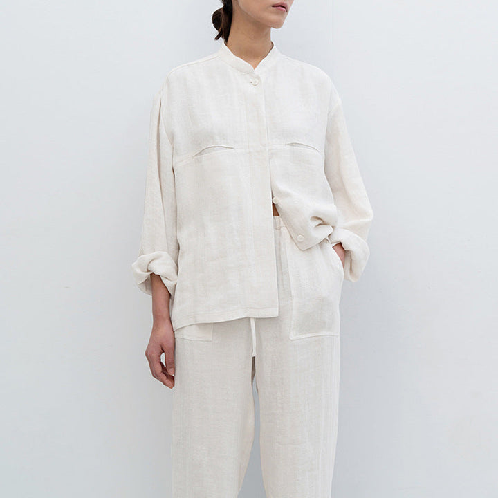 NOVAM – Women's Oversized Linen Shirt