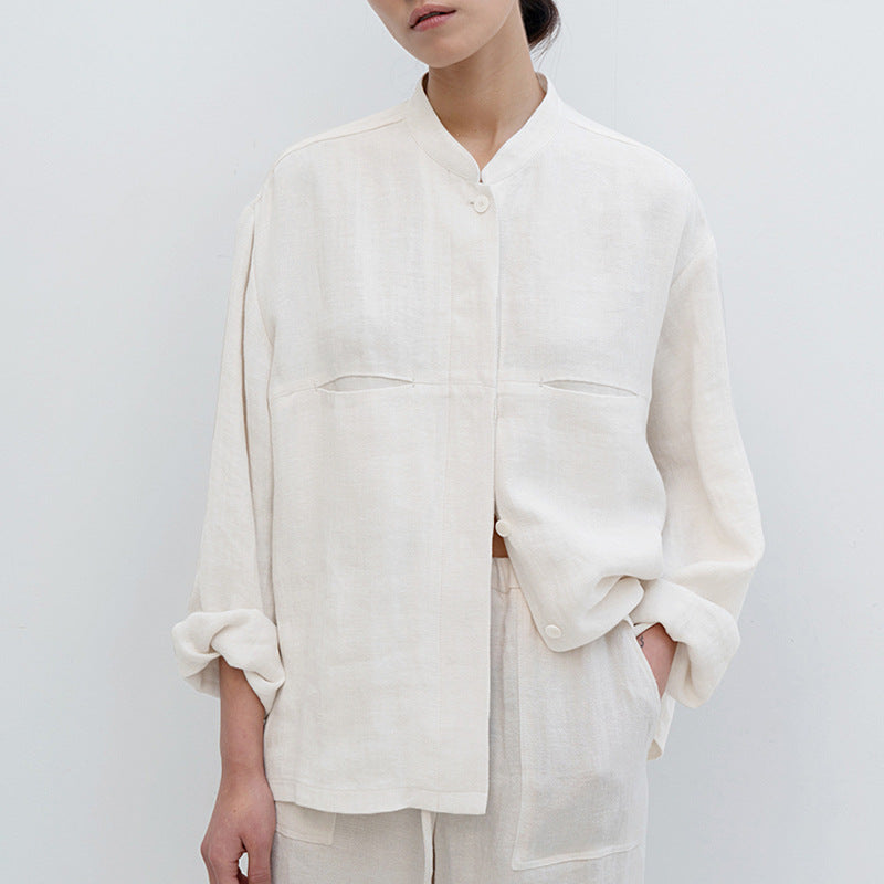 NOVAM – Women's Oversized Linen Shirt