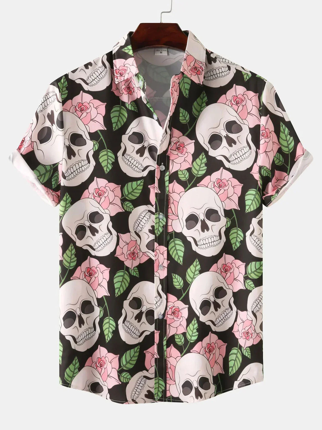 DIEGO – Men’s Rose Skull Print Shirt