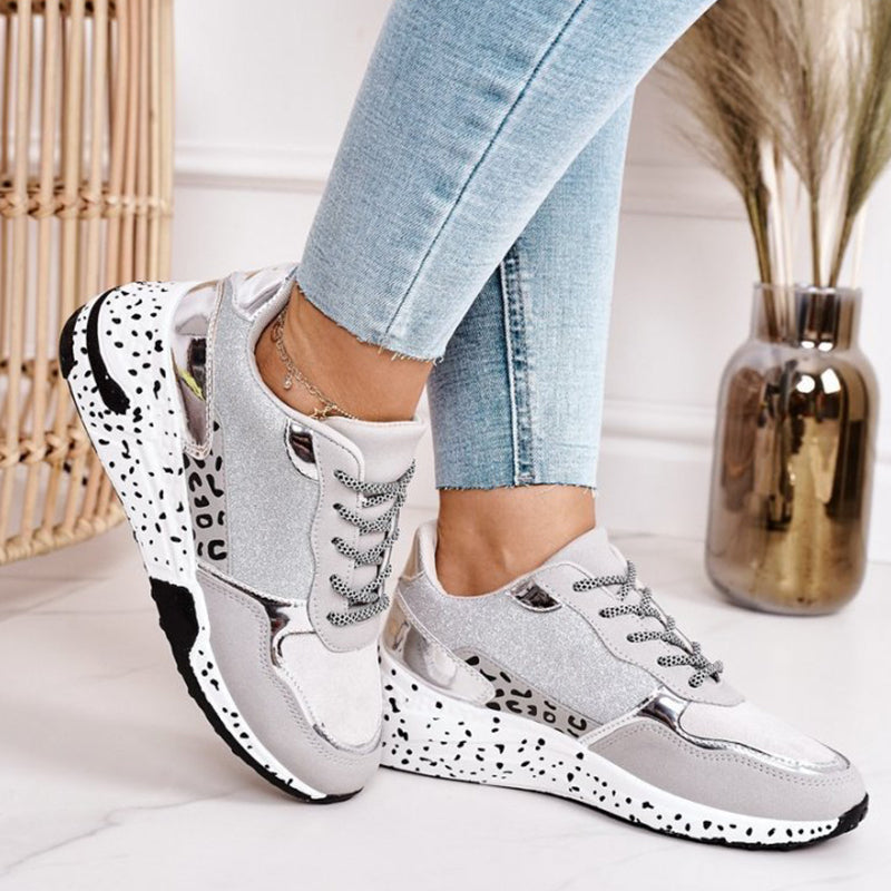 VIR - Women's Multi-Print Leopard Sneakers