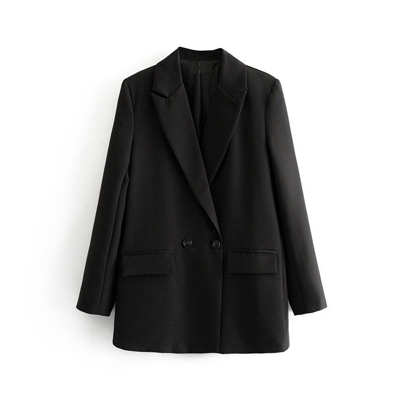 TRAF - Women's Longline Blazer with Slim Fit