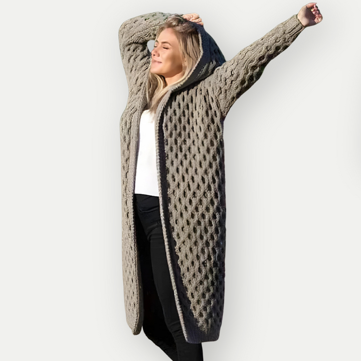 SAIR - Women's Wool Hoodie Cardigan
