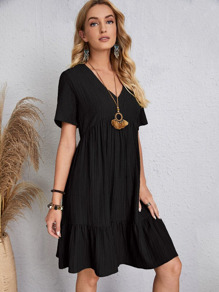 ROZALIA – V-neck midi dress