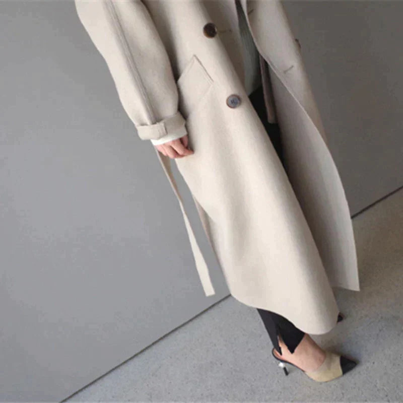LEYLA – Longline Wool Trench Coat
