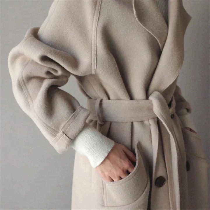 LEYLA – Longline Wool Trench Coat