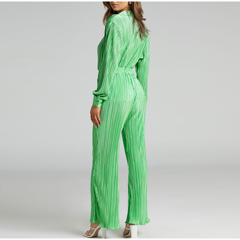 KATANA - Women's Oversized Pleated Shirt & Trousers Set