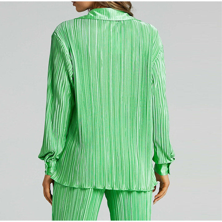 KATANA - Women's Oversized Pleated Shirt & Trousers Set