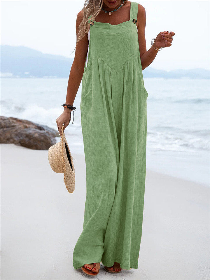MARR-  Women's Loose-Fit Linen Jumpsuit