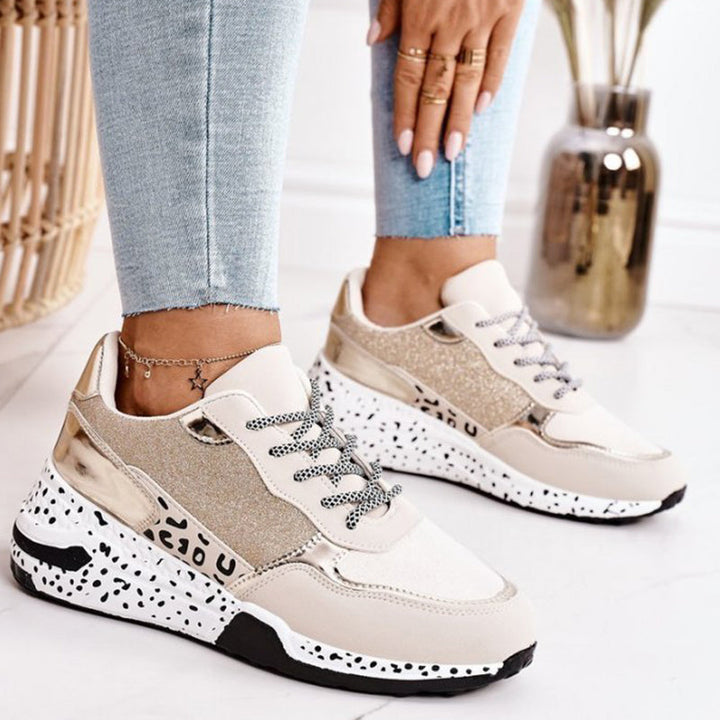 VIR - Women's Multi-Print Leopard Sneakers