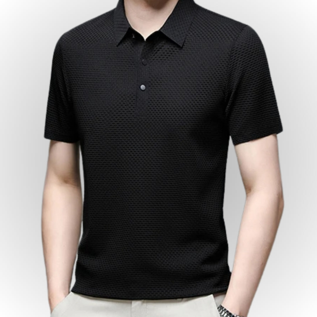 ARON – Textured Men's Polo-Shirt